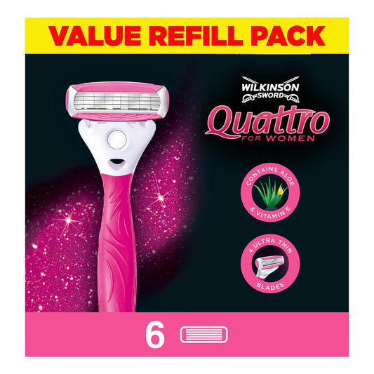 Wilkinson Sword Quattro For Women 6 Pk