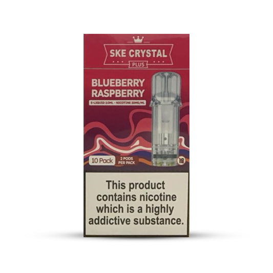 SKE Crystal Plus Pods 10 Pcs Blueberry Raspberry