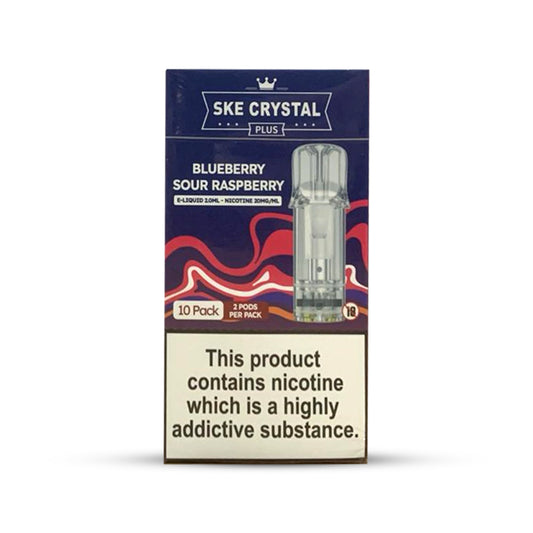 SKE Crystal Plus Pods 10 Pcs Blueberry Sour Raspberry