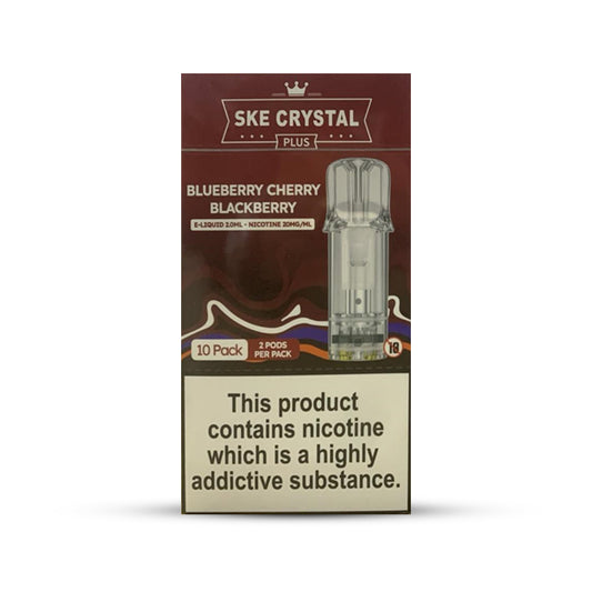 SKE Crystal Plus Pods 10 Pcs Blueberry Cherry Blackberry