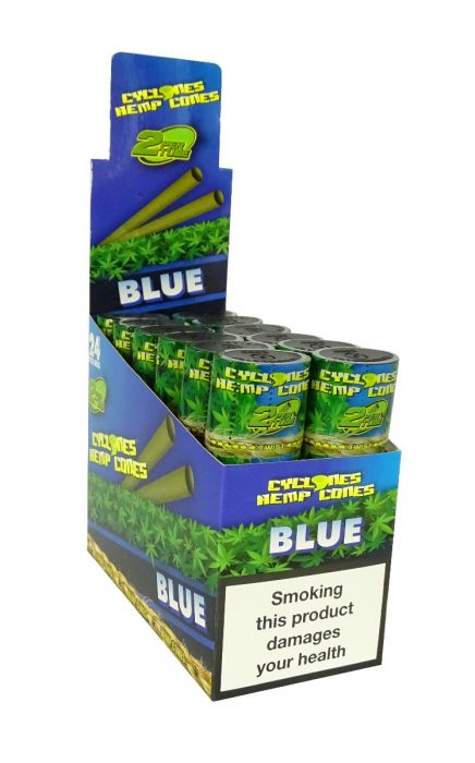 Cyclones Hemp Cone Blue 24 Pk