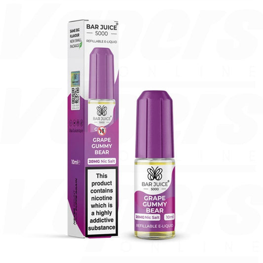 Bar Juice Nic Salt 20mg 10 Pk Grape Gummy Bear