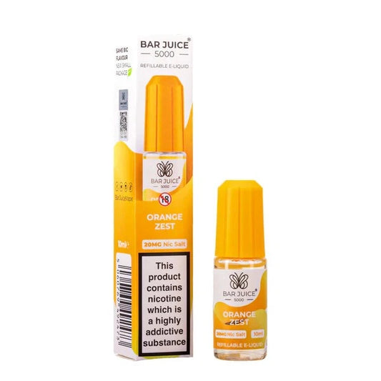Bar Juice Nic Salt 20mg 10 Pk Orange Zes