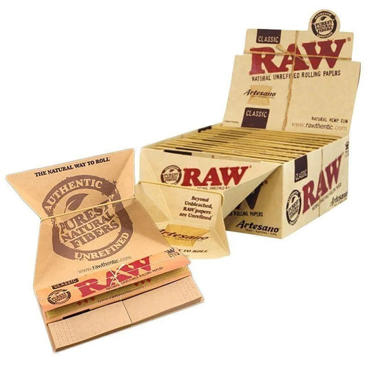 Raw Classic Artesano King Slim Papers & Tips 15s