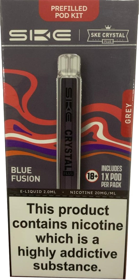 SKE Crystal Plus Pod Kit 10 Pcs Grey Blue Fusion
