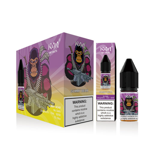 R&M Nic Salts 20mg 10 Pk Gummy Bear