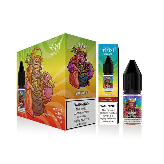 R&M Nic Salts 20mg 10 Pk Skittles