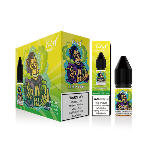 R&M Nic Salts 10mg 10 Pk Lemon Lime