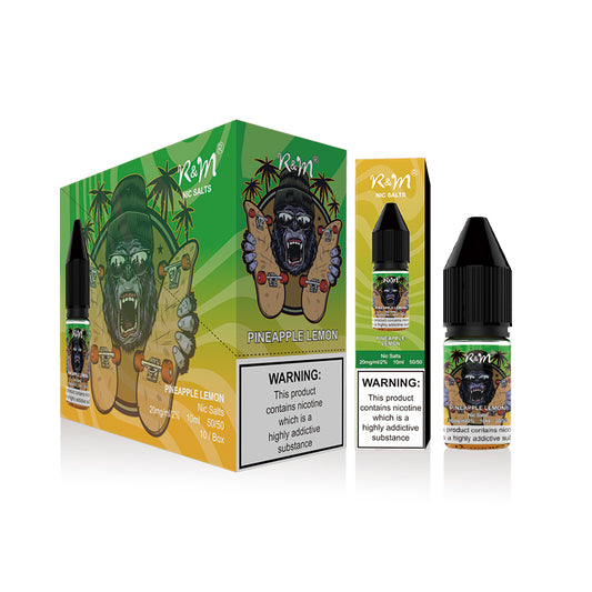 R&M Nic Salts 20mg 10 Pk Pineapple Lemon
