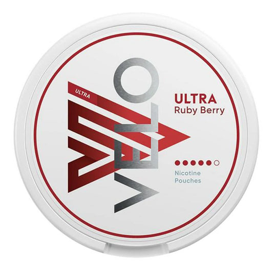 Velo Ultra Ruby Berry Nic Pouches 10 Pk