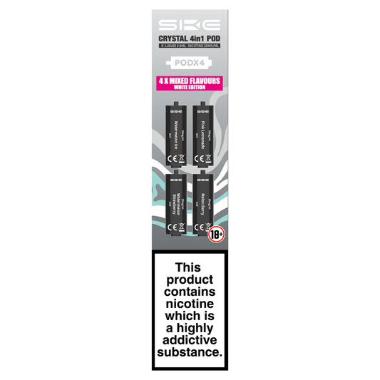SKE Crystal 4 in 1 Pod Whit Ed 10 Pk