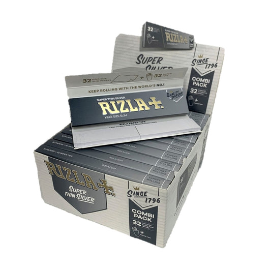 Rizla Silver Combi King Slim Tips 24 Pk