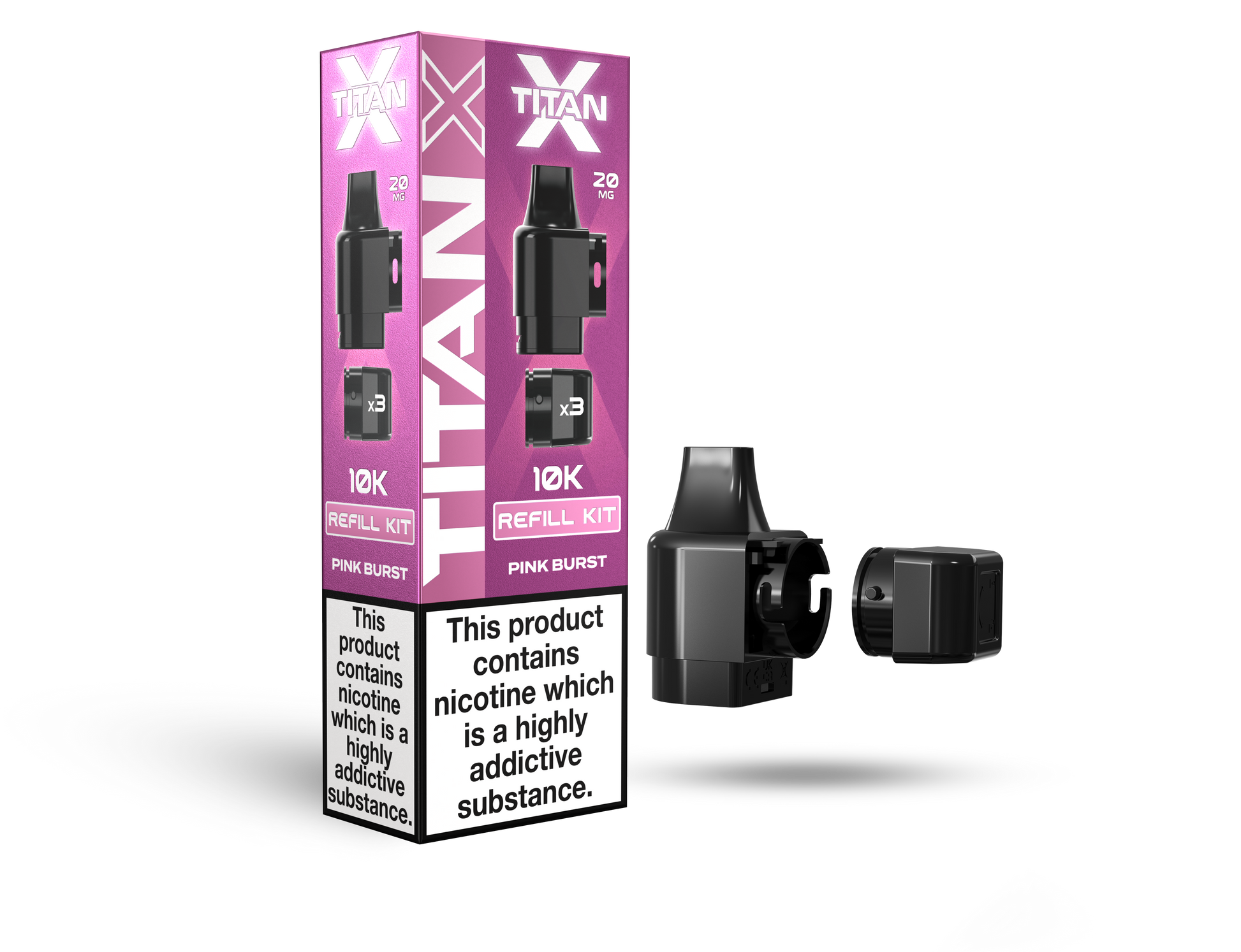 Titan X 10L Pods 10 Pcs Pink Burst