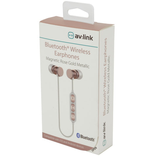 AV-Link Bluetoth Wireles Earphn Rosegold