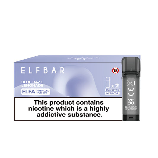 Elfa 2 Pods x 10 Pk Blue Razz Lemonade