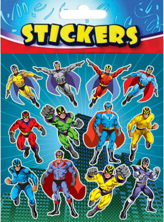 New Superhero Stickers 72 Pcs