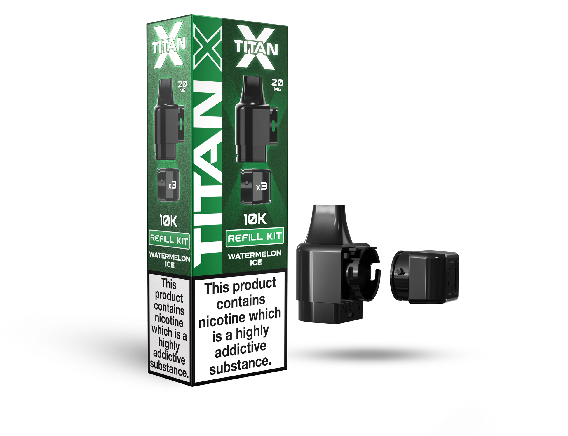 Titan X 10L Pods 10 Pcs Watermelon Ice
