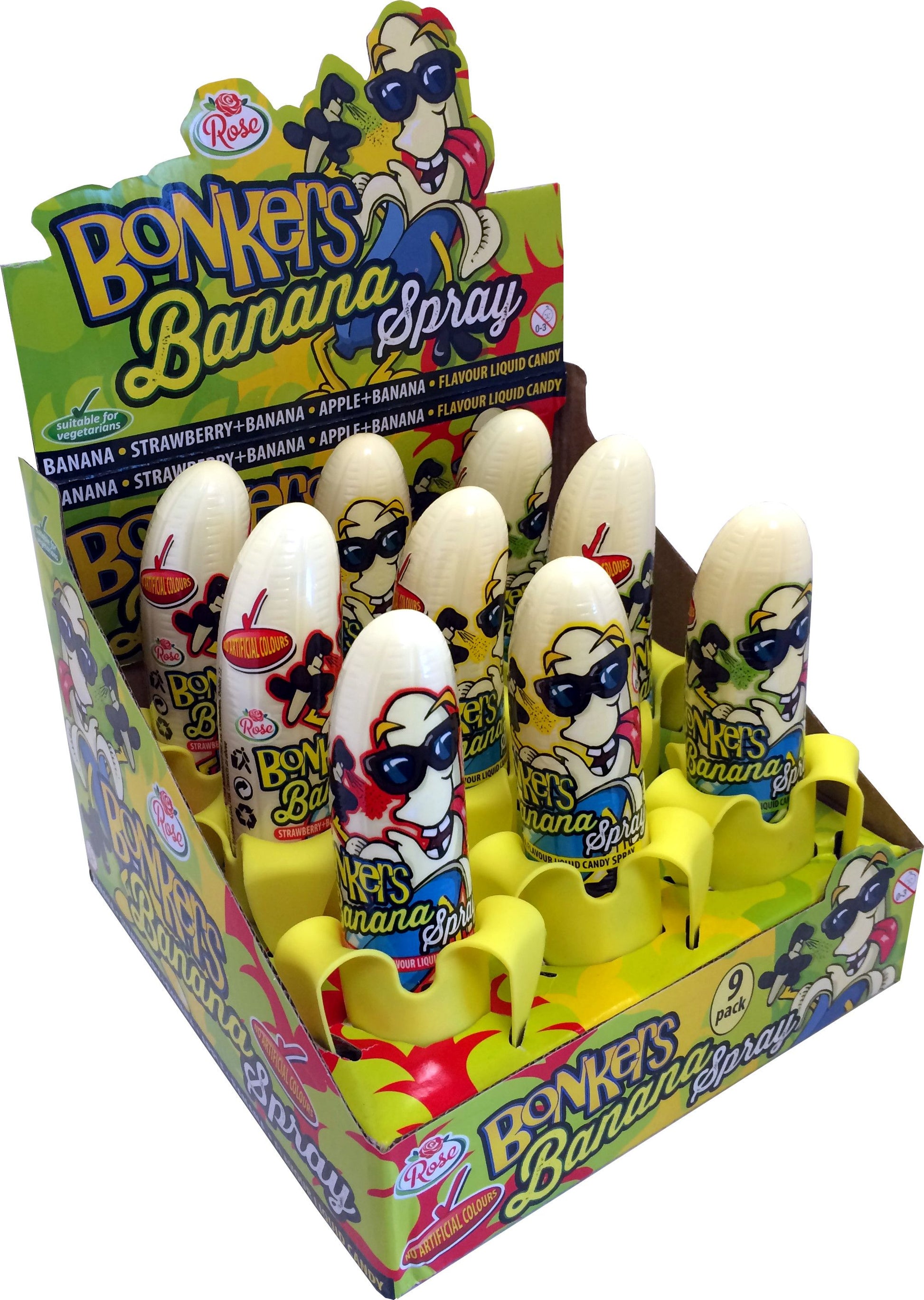 Rose Bonkers Banana Sprays 9 x 50ml