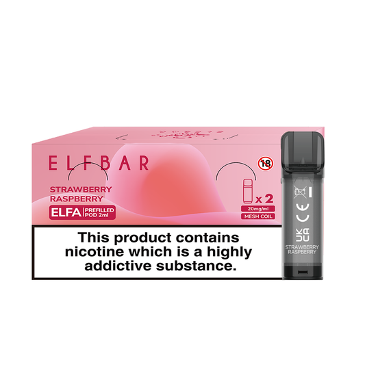Elfa 2 Pods x 10 Pk Strawberry Raspberry