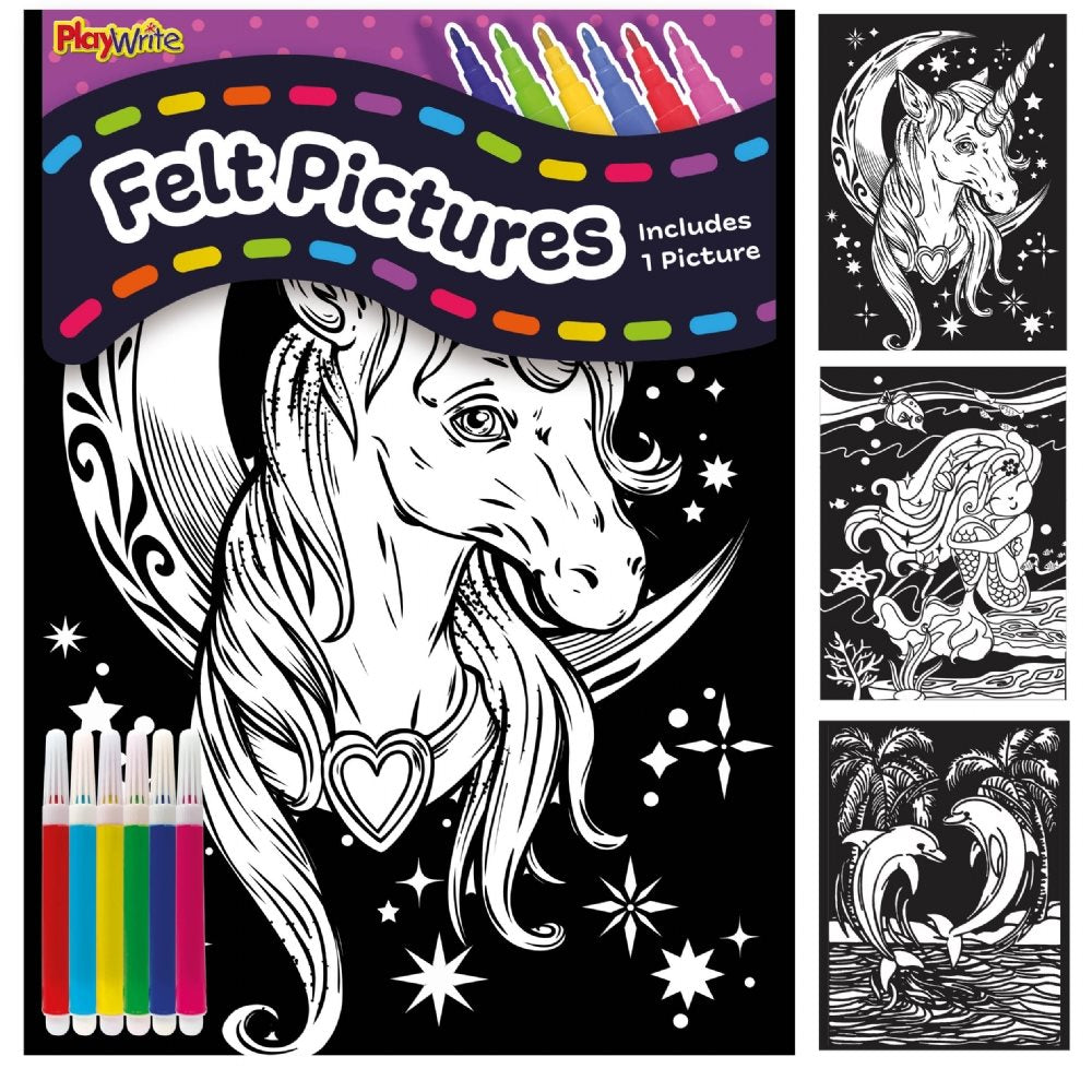Felt Art Colouring Pictures