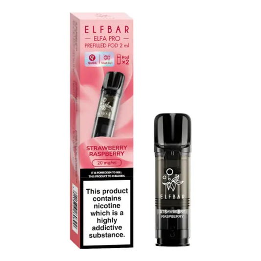 Elfa Pro 2 Pods x 10 Pk Strawberry Rspby