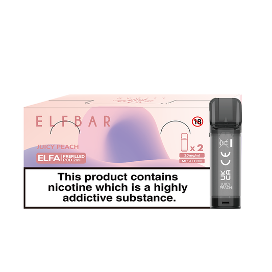 Elfa 2 Pods x 10 Pk Juicy Peach