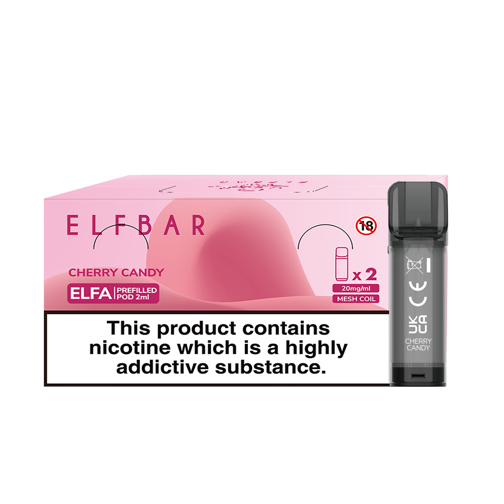 Elfa 2 Pods x 10 Pk Cherry Candy