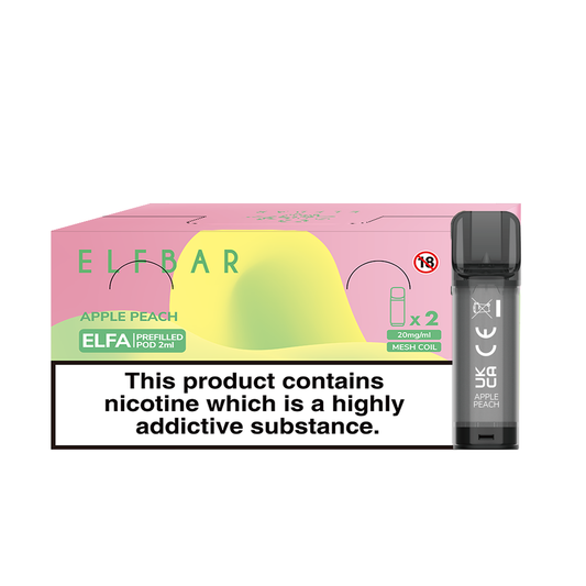 Elfa 2 Pods x 10 Pk Apple Peach