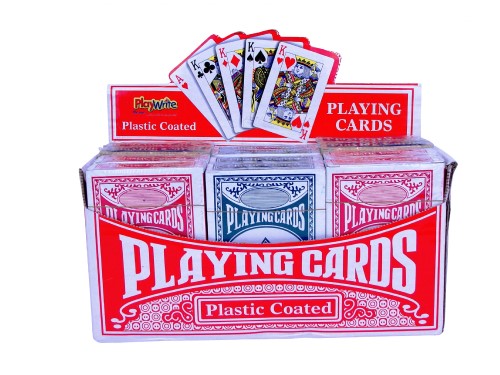 Playing Cards Plastic Coated 12 Pk