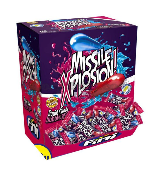 Fini Missile Xplosion Bubblegum 200 Pcs
