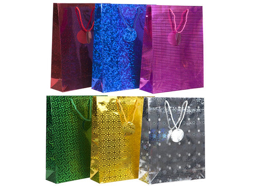 Snow White Lazer Gift Bags Large 6 Colou