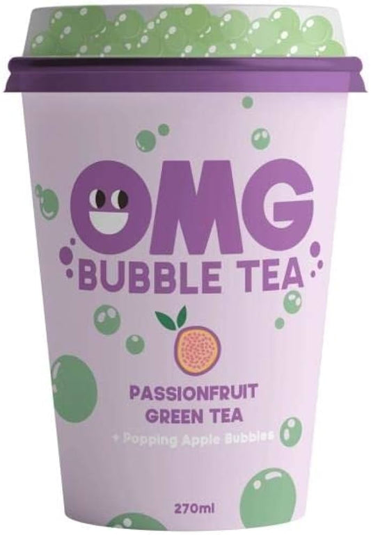 Omg Bubble Tea 270ml x 10 Passion Fruit