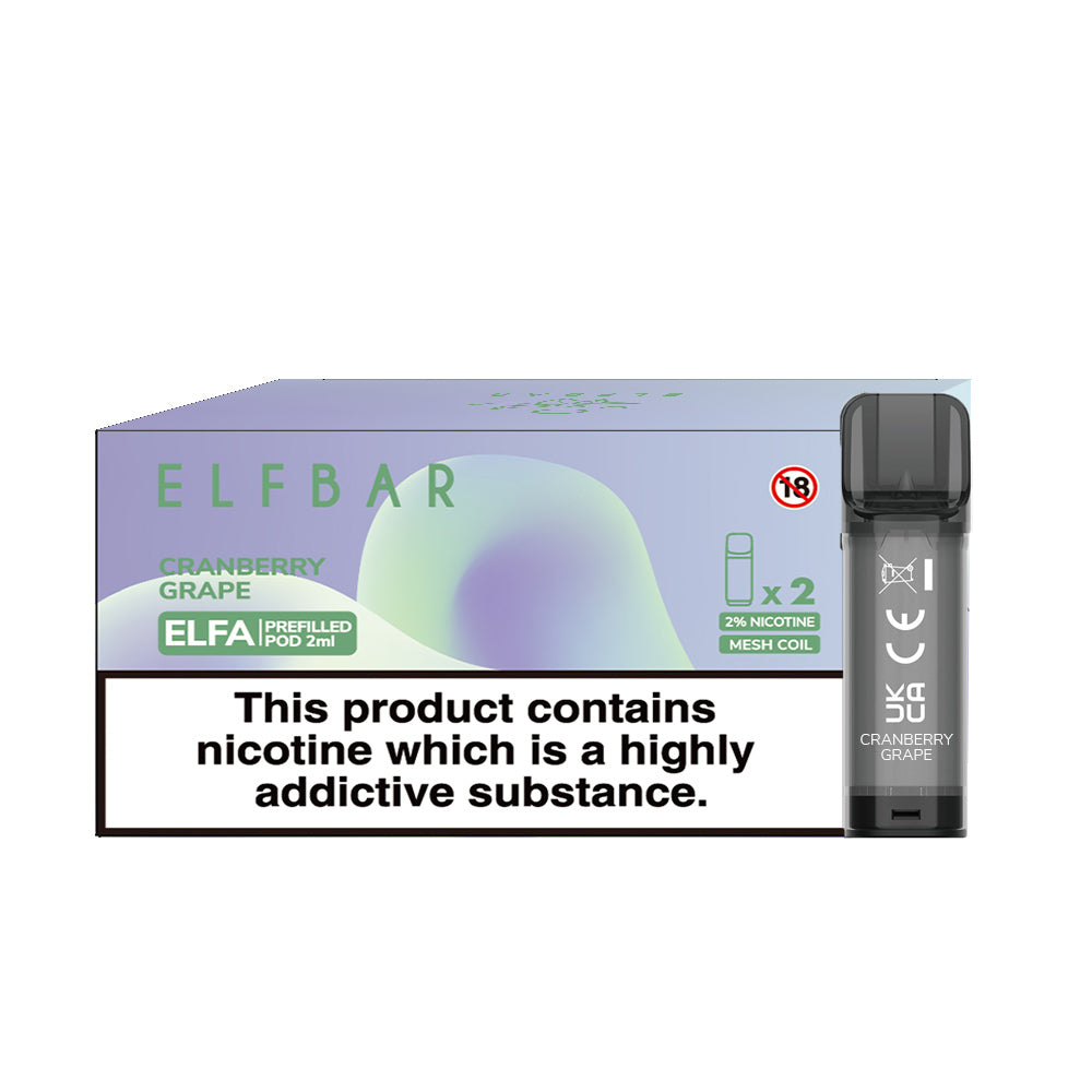 Elfa 2 Pods x 10 Pk Cranberry Grape