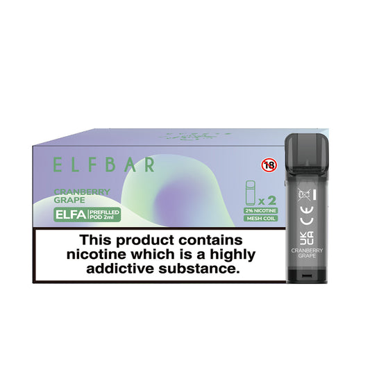 Elfa 2 Pods x 10 Pk Cranberry Grape