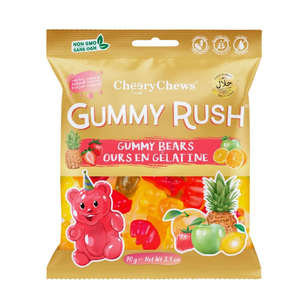 Cheery Gummy Rush Gummy Bears 90g x 12