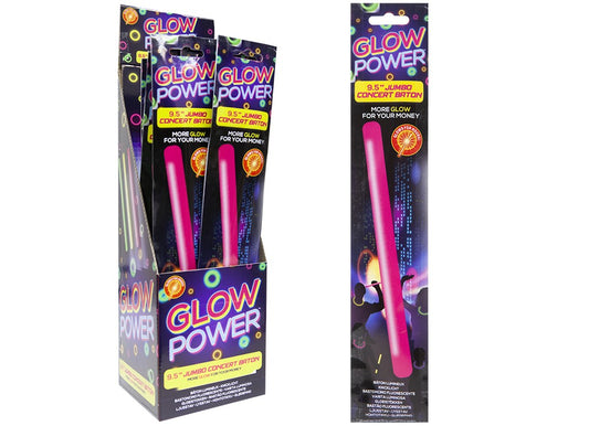 Glow Power 9.5' Jumbo Concert Baton 24 Pk