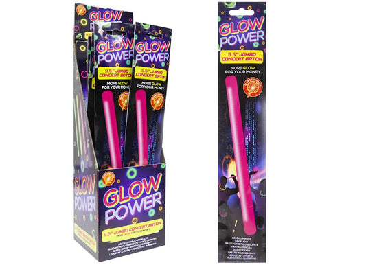 Glow Power 9.5" Jumbo Concert Baton 24 P