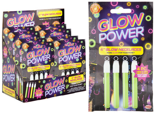 Glow Power 4" Glow Necklaces 36 Pk