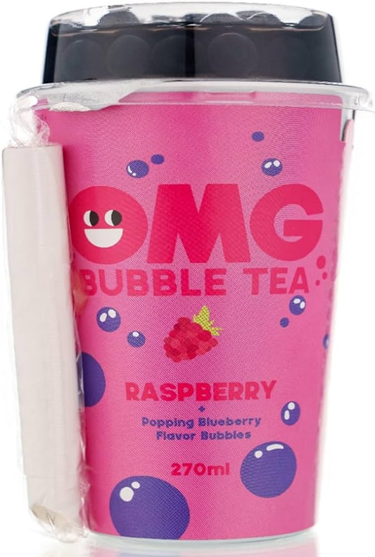 Omg Bubble Tea 270ml x 10 Raspberry
