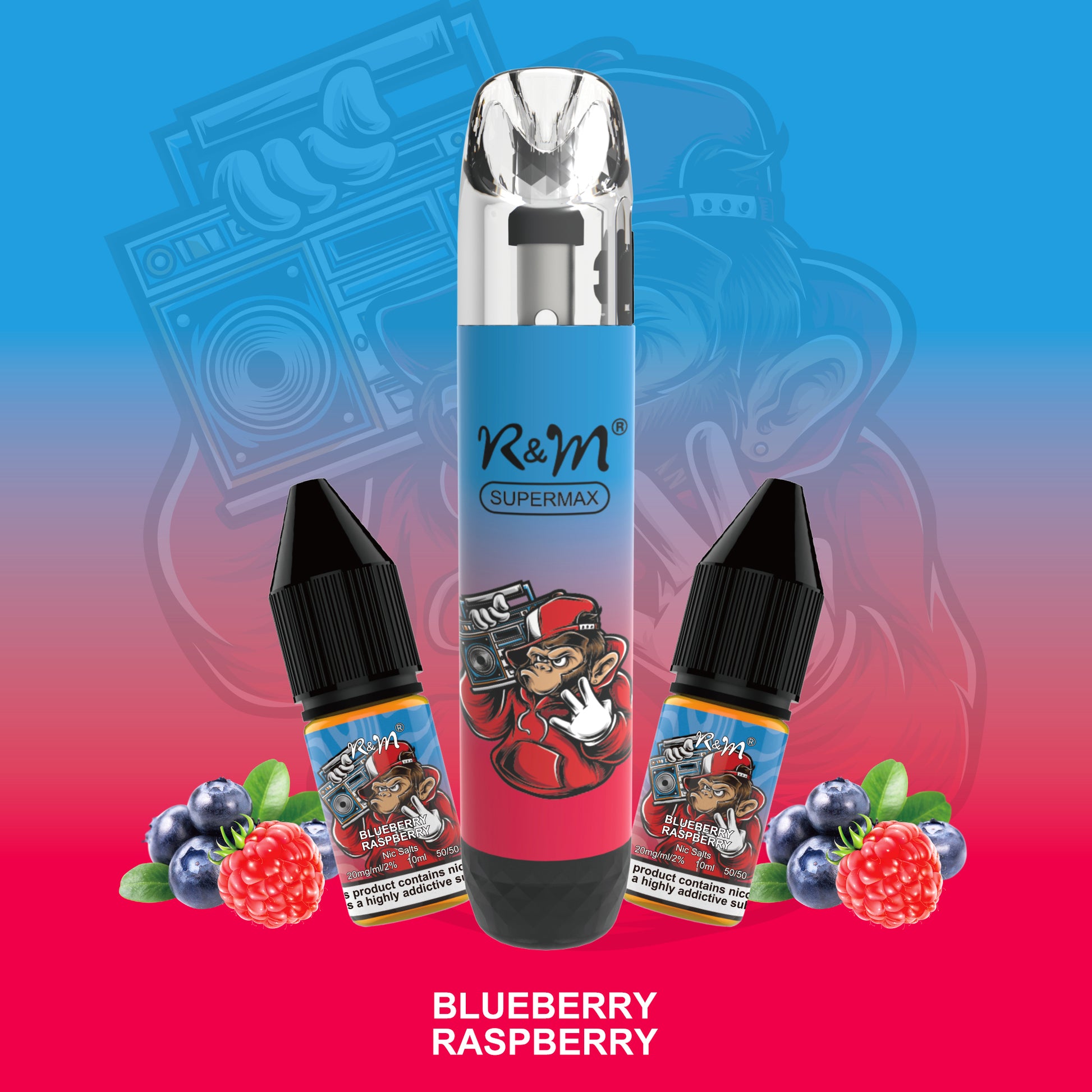 R&M Supermax Blueberry Raspberry 5 Pcs
