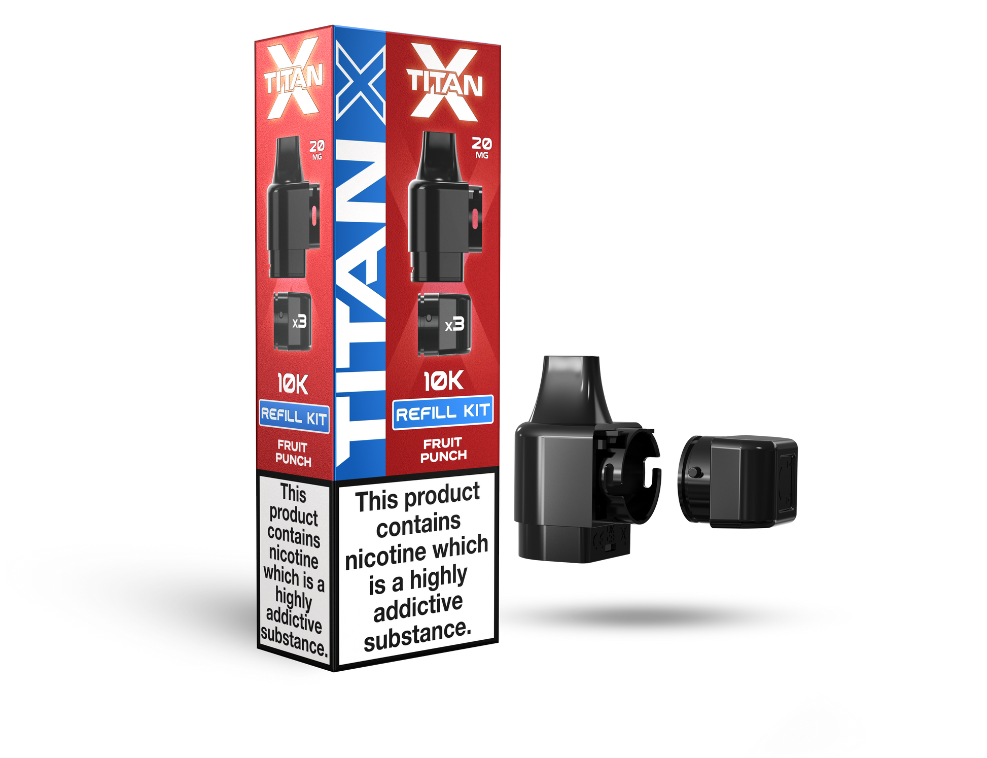 Titan X 10L Pods 10 Pcs Fruit Punch