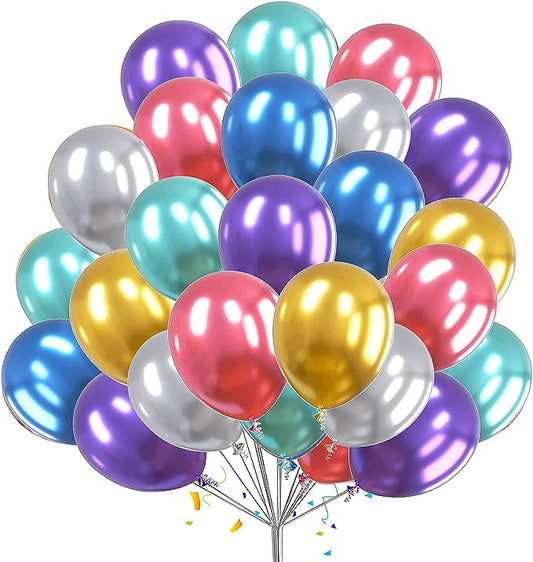 Metallic Ballons 12 Pcs