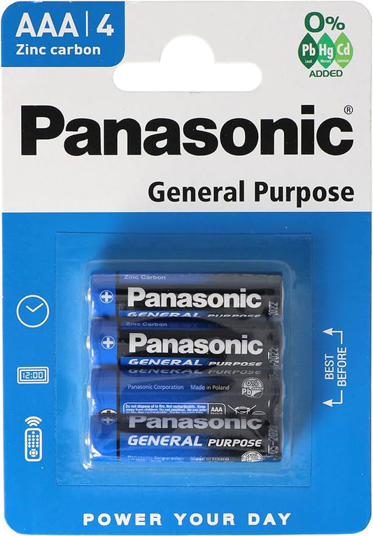 Panasonic General AAA 4 Pk x 12 Sleeves