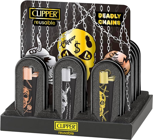 Clipper Metal Flint Deadly Chains 12 Pk