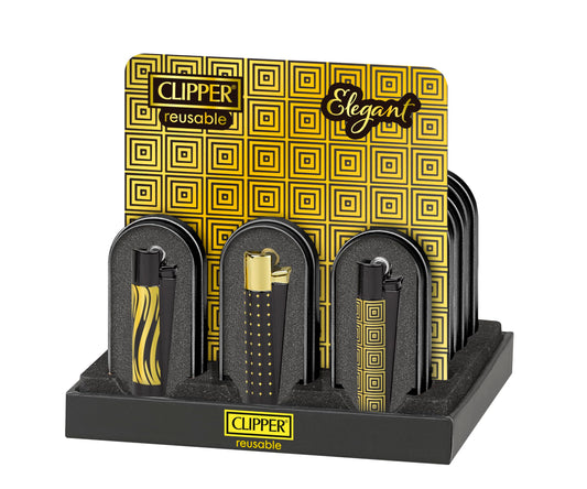 Clipper Metal Flint Elegant 12 Pk