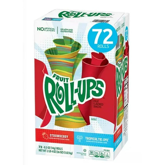 Fruit Rollups Stwbry & Tropcl 72 x 0.5OZ
