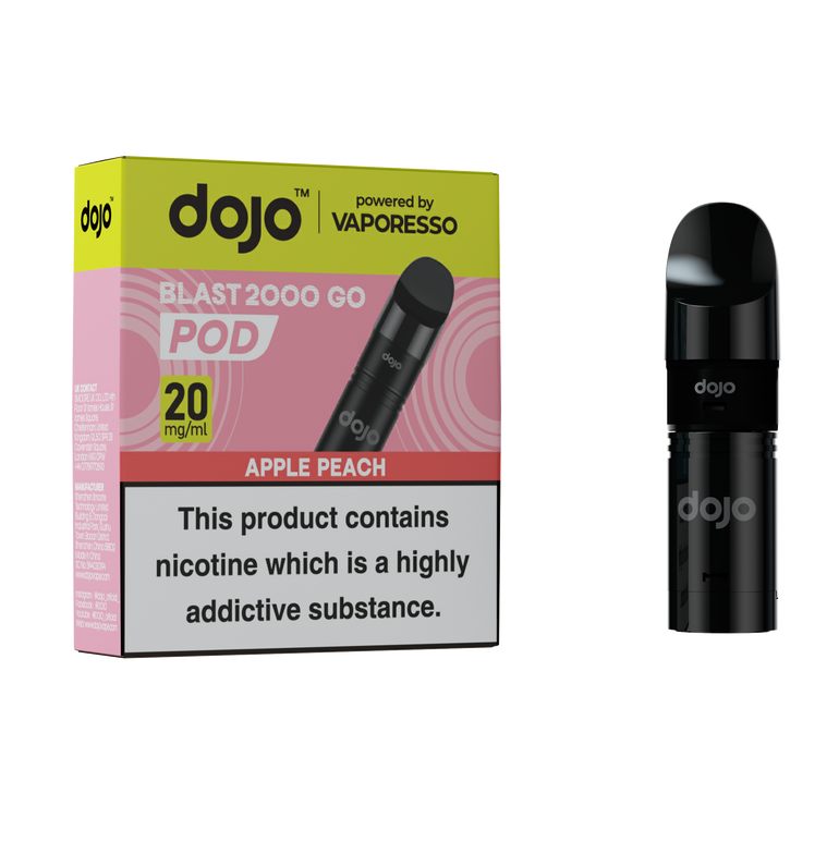 Dojo Blast 2K Go Pod 5 Pcs Apple Peach