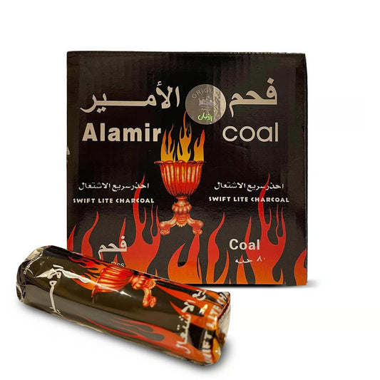 Alamir Coal Swift Lite Charcoal 80 Pcs