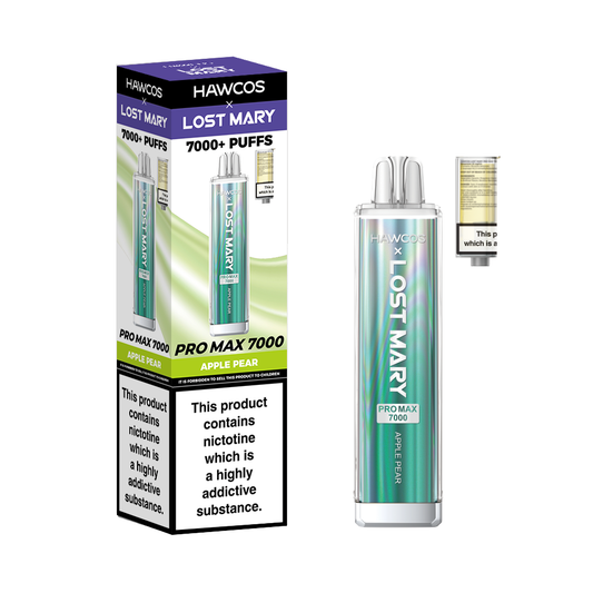 Lost Mary Pro Max Apple Pear 7000 Puffs Refillable Pod Kit 10 Pk