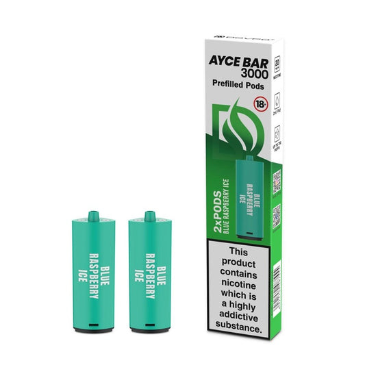 Ayce 2 Pods Blue Raspberry Ice 10 Pk